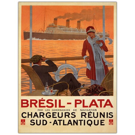 Trademark Fine Art 'Bresil Plata' Canvas Art, 35x47 V9000-C3547GG